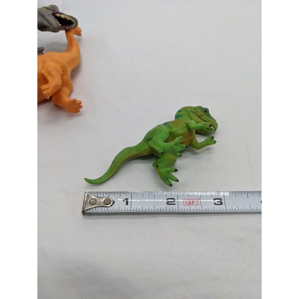 Lot Of (7) Dinosaur Toys Trex Stegasaurs Triceratops